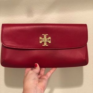 Red Tory Burch Clutch